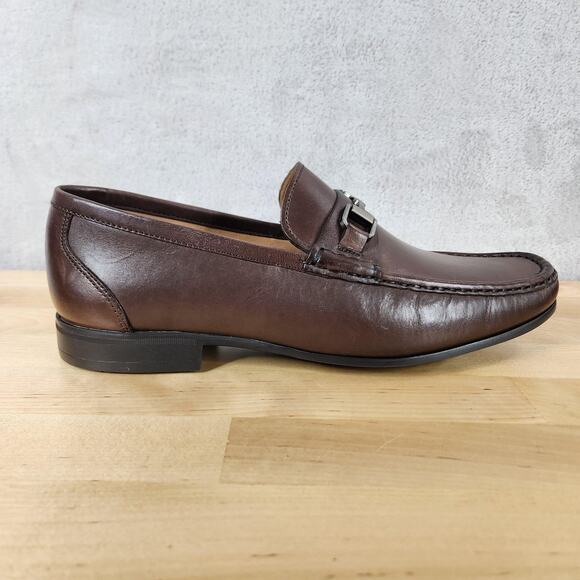 Peter Millar Crown Leather Bit Loafer Shoes Mens 8.5 Brown Hyperlight Slip On main image 10